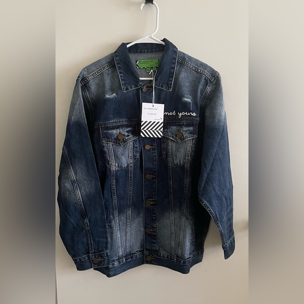 Women's Sandrine Rose x FREE People Denim Not Yours L'artiste Jean Jacket Size M